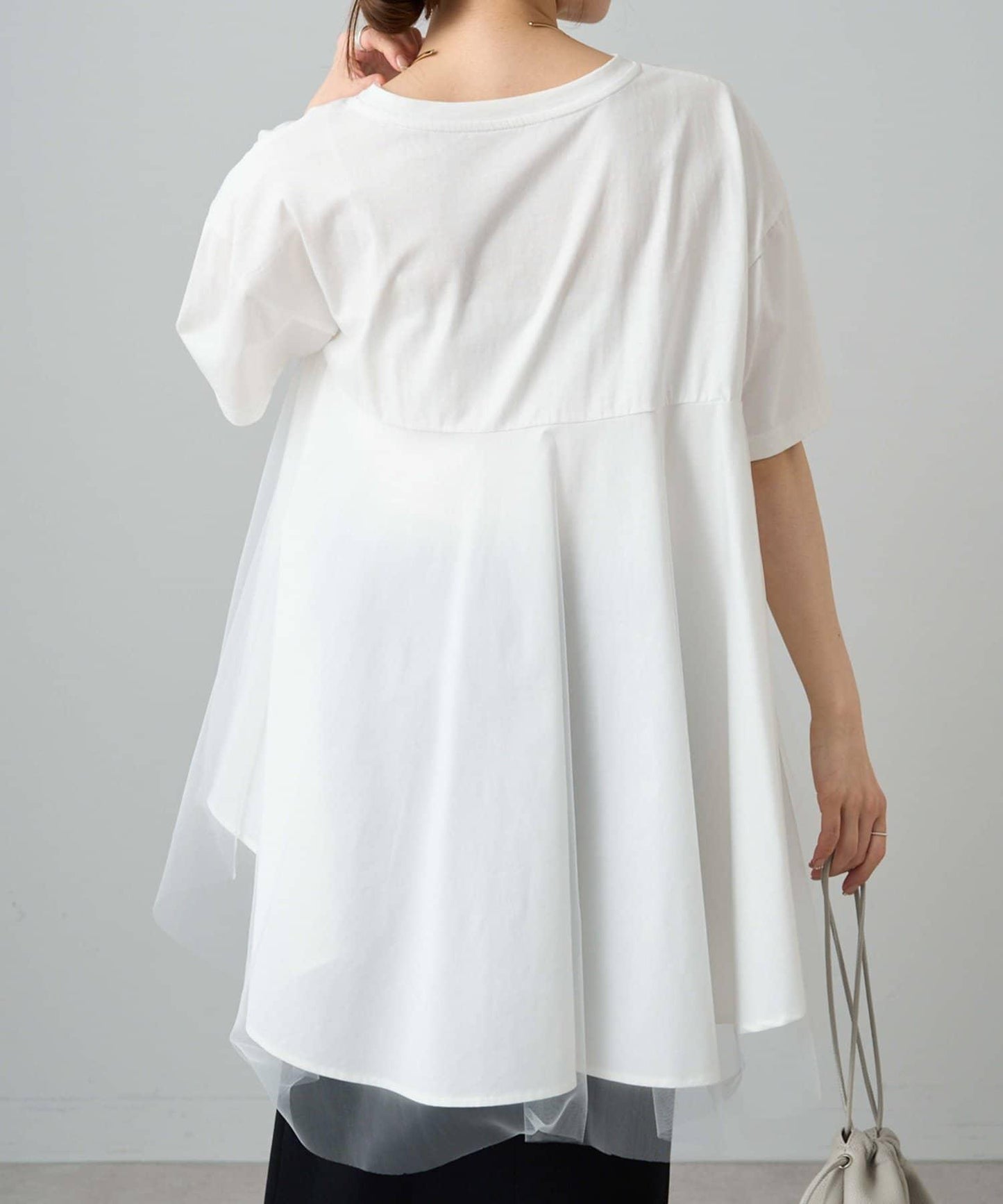 網紗拼接 《リバイバル》 Du noir T恤（網店限定）