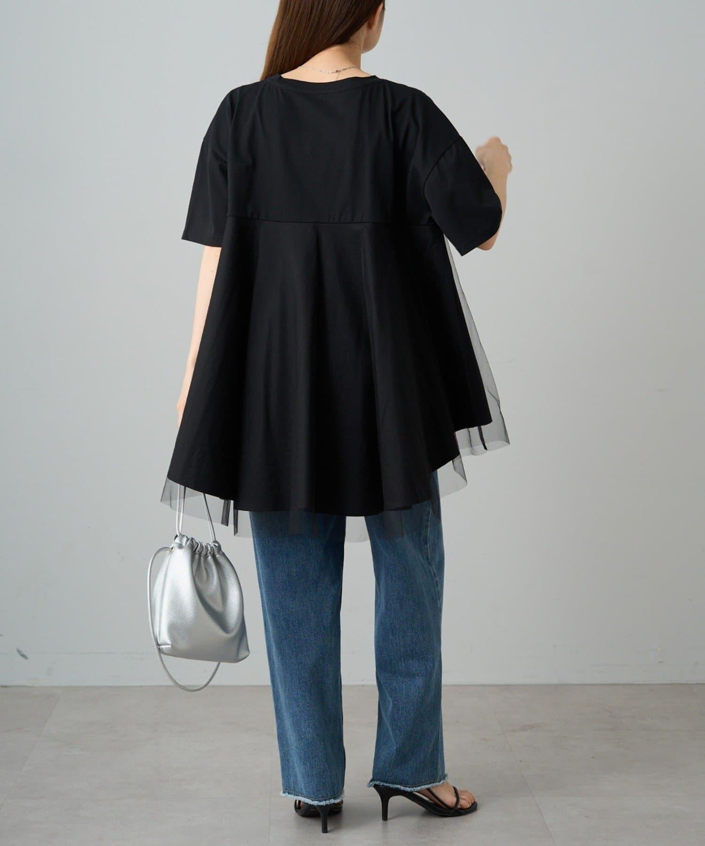 網紗拼接 《リバイバル》 Du noir T恤（網店限定）