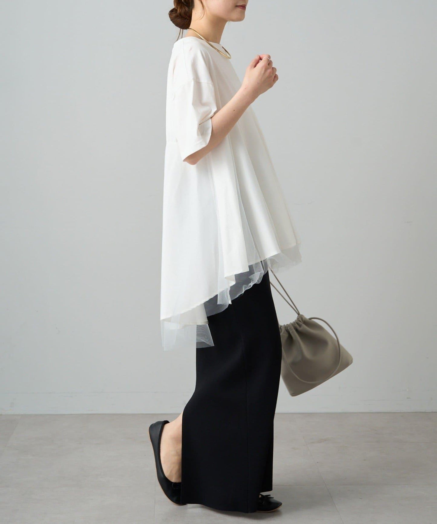 網紗拼接 《リバイバル》 Du noir T恤（網店限定）