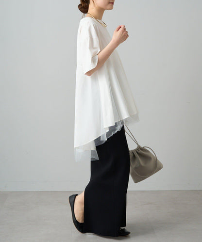 網紗拼接 《リバイバル》 Du noir T恤（網店限定）