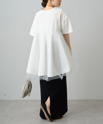 網紗拼接 《リバイバル》 Du noir T恤（網店限定）