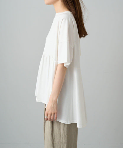 《リバイバル》 【/Du noir】 後蝴蝶結荷葉擺T恤