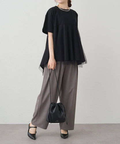 網紗拼接 《リバイバル》 Du noir T恤（網店限定）