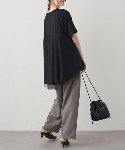 網紗拼接 《リバイバル》 Du noir T恤（網店限定）