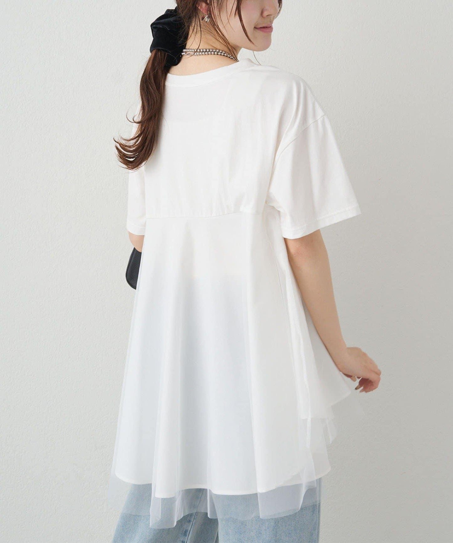 網紗拼接 《リバイバル》 Du noir T恤（網店限定）