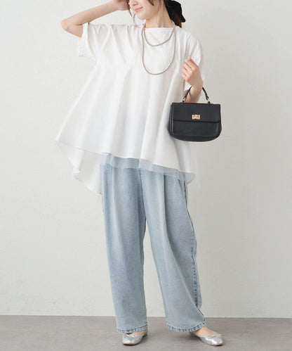 網紗拼接 《リバイバル》 Du noir T恤（網店限定）