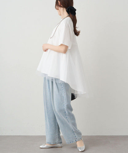 網紗拼接 《リバイバル》 Du noir T恤（網店限定）