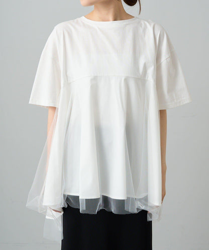 網紗拼接 《リバイバル》 Du noir T恤（網店限定）