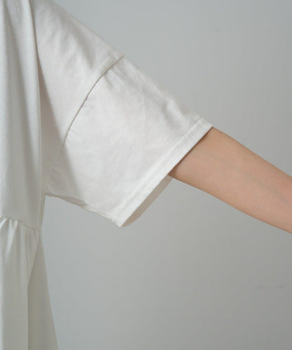 《リバイバル》 【/Du noir】 後蝴蝶結荷葉擺T恤