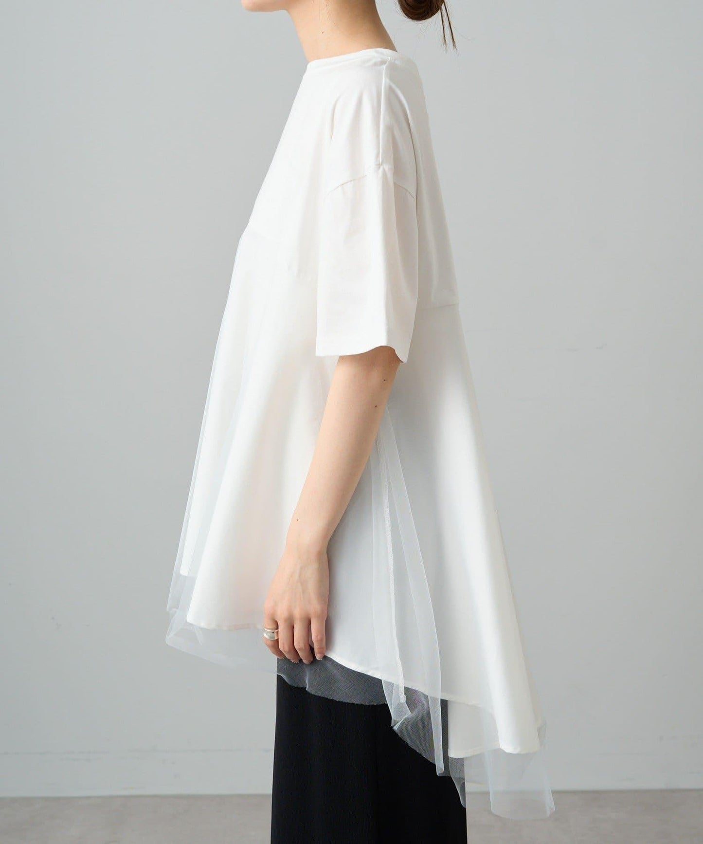 網紗拼接 《リバイバル》 Du noir T恤（網店限定）