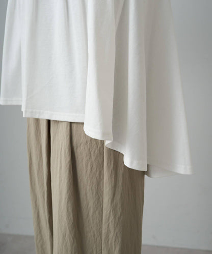 《リバイバル》 【/Du noir】 後蝴蝶結荷葉擺T恤