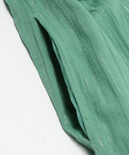 sara mallika 鏡面提花刺繡連衣裙