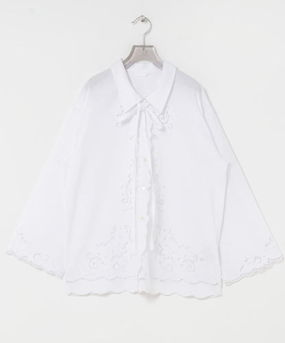 鏤空刺繡設計 襯衫