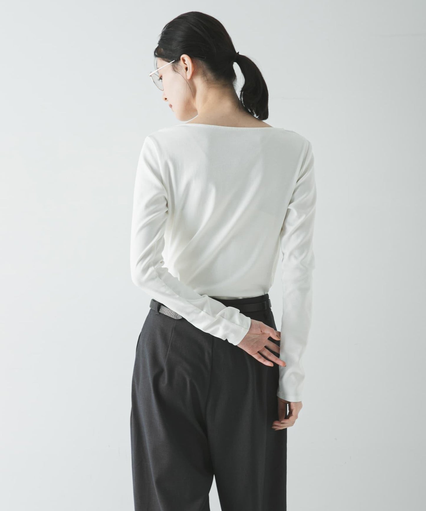 2WAY垂墜剪裁上衣