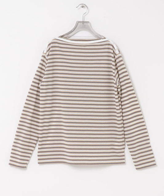 多色條紋 2WAY設計 上衣