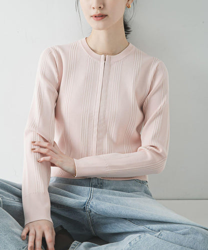 隨機羅紋針織開衫