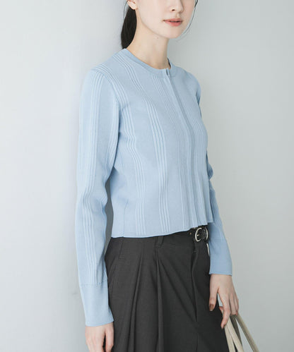 隨機羅紋針織開衫