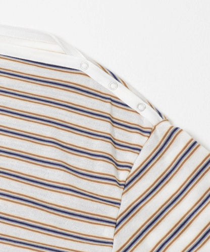 多色條紋 2WAY設計 上衣