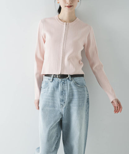 隨機羅紋針織開衫