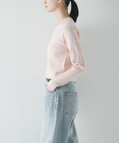 隨機羅紋針織開衫