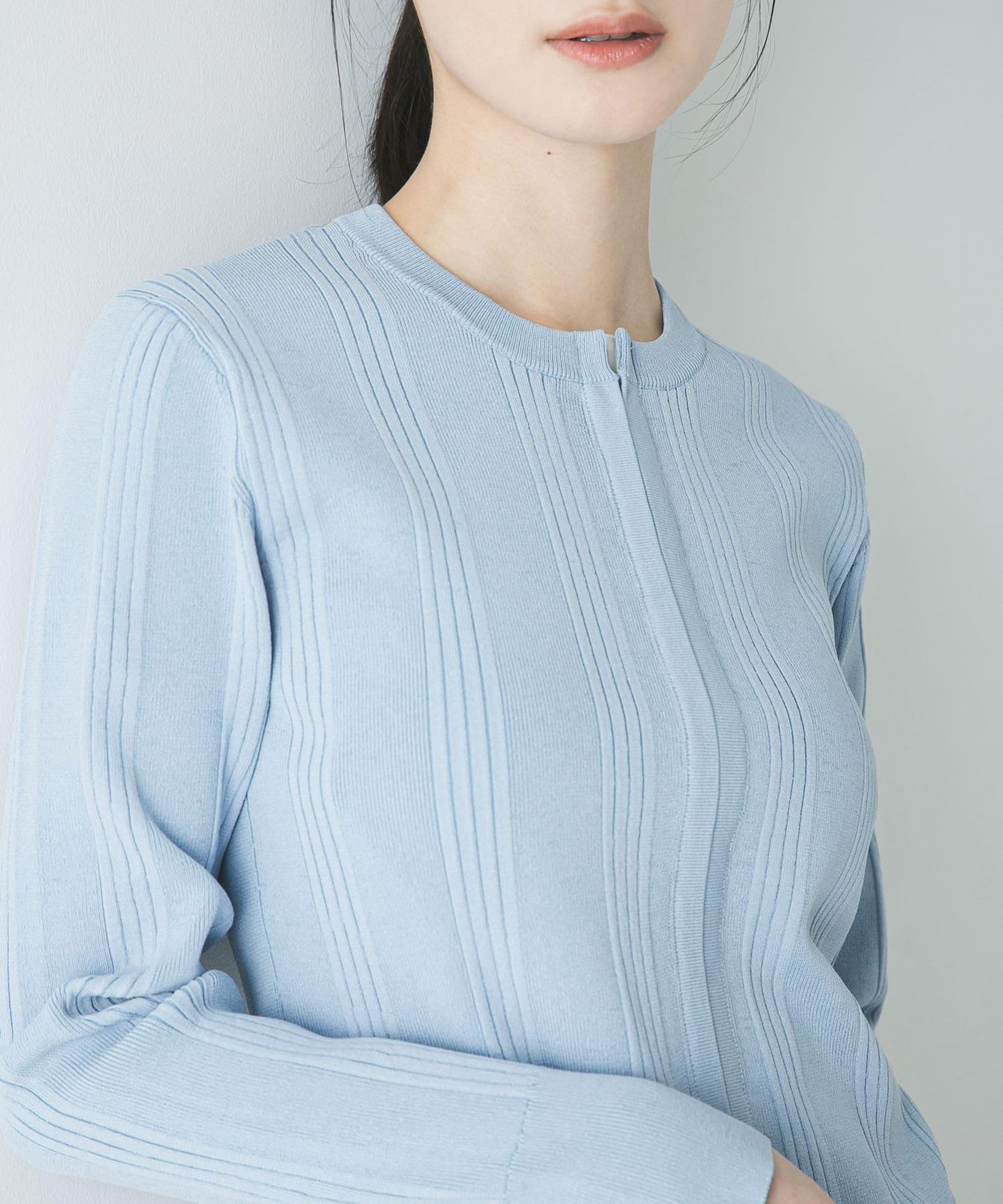 隨機羅紋針織開衫