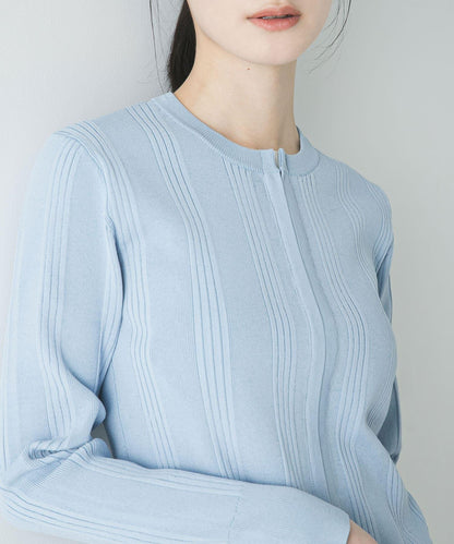 隨機羅紋針織開衫