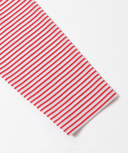 襯衫領 多色條紋 針織上衣