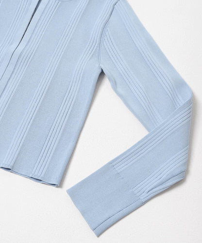 隨機羅紋針織開衫