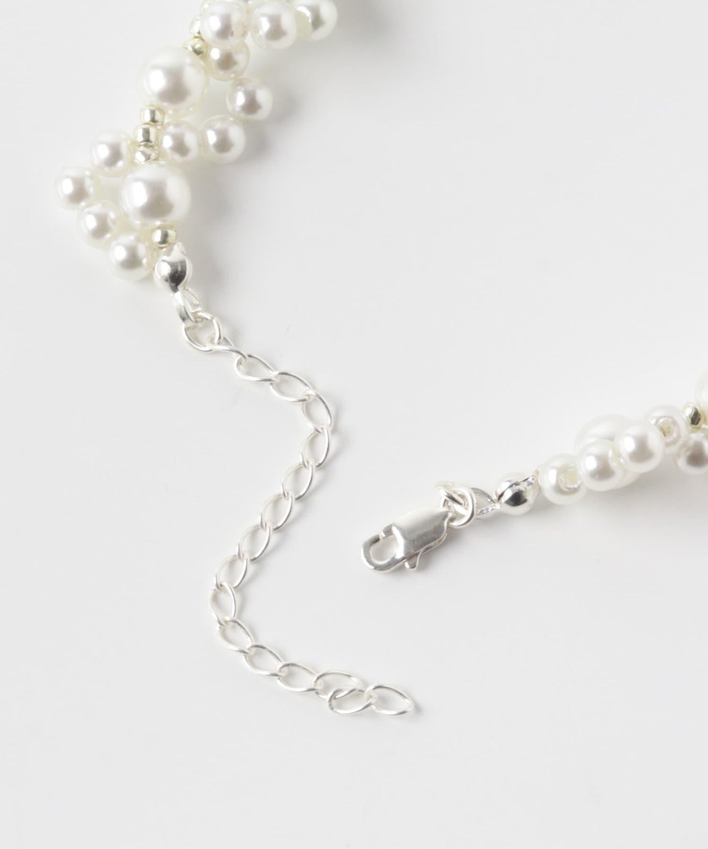 decor『デコール』 FLOWER PEARL BEADSCHOKER 花朵珍珠串珠頸鍊