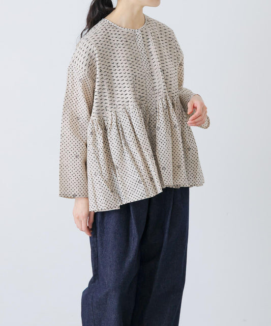 BLOCK PRINT 圓領襯衫