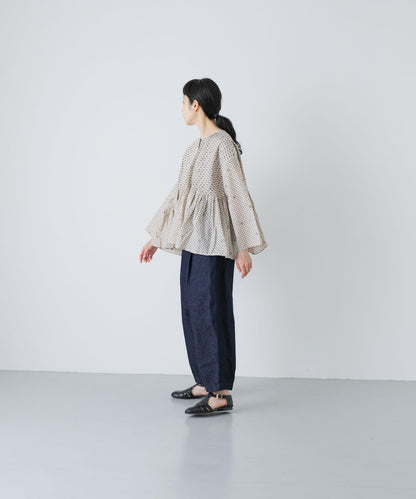 BLOCK PRINT 圓領襯衫