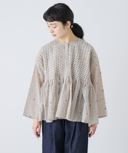 BLOCK PRINT 圓領襯衫