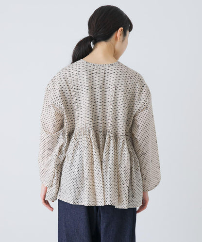 BLOCK PRINT 圓領襯衫