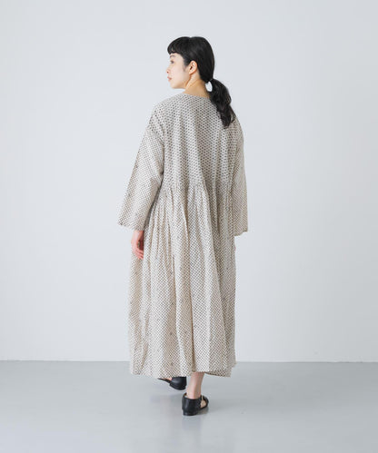 maison de soil BLOCK PRINT 圖案 襯衫連衣裙