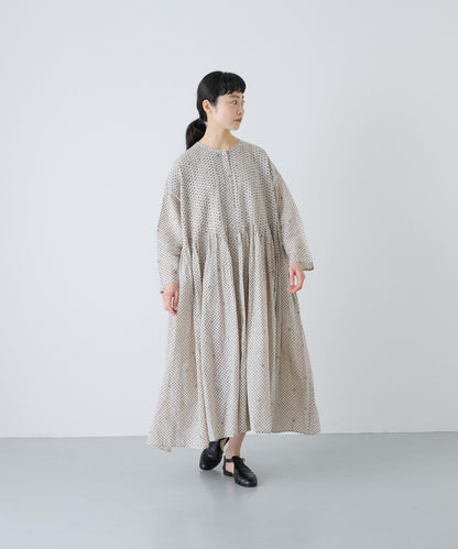 maison de soil BLOCK PRINT 圖案 襯衫連衣裙