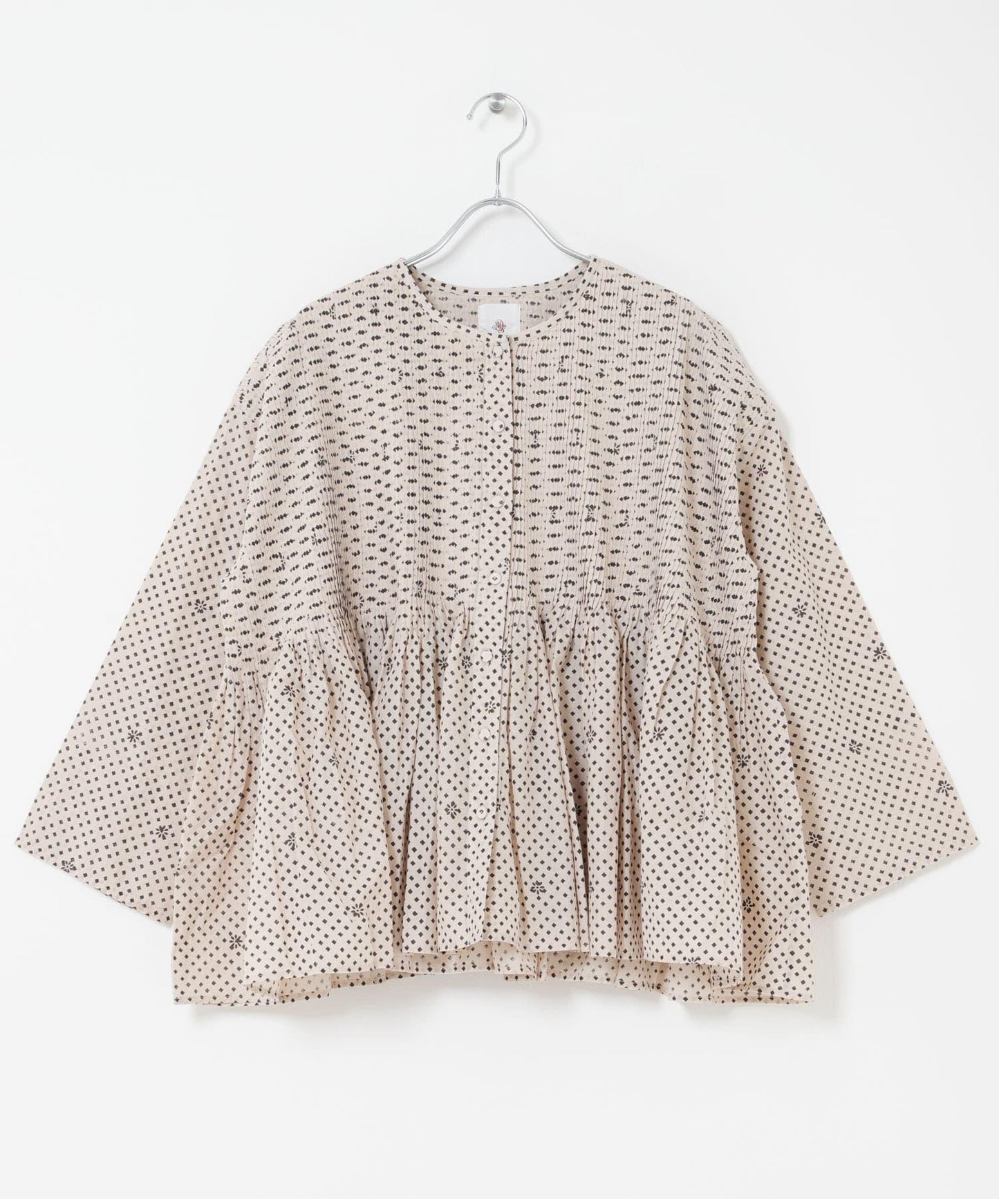 BLOCK PRINT 圓領襯衫