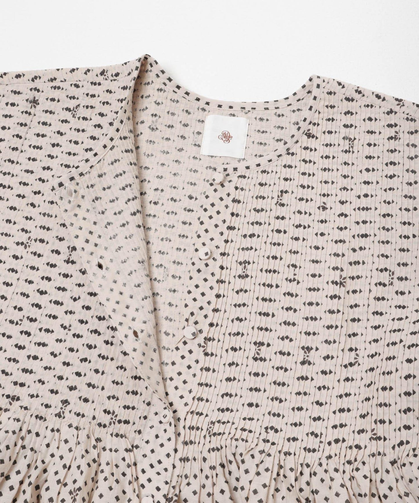 BLOCK PRINT 圓領襯衫