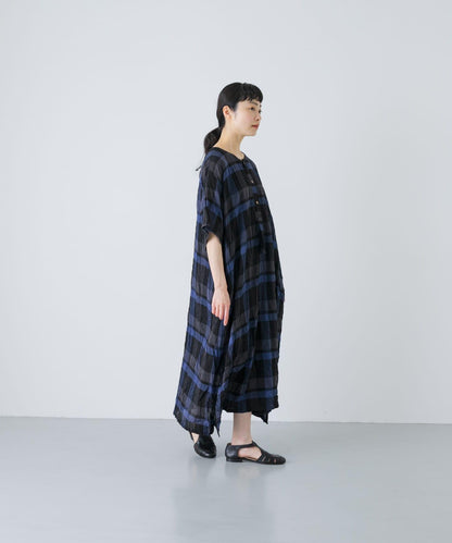 Vlas Blomme RAYON COTTON 抽褶連衣裙