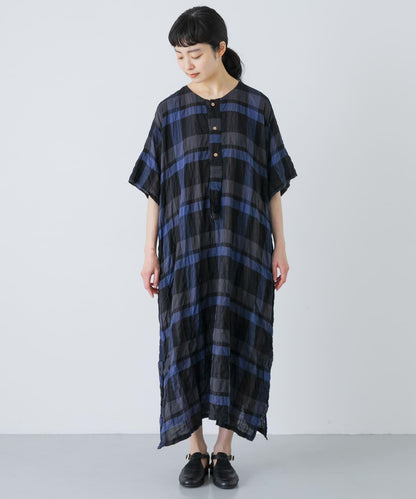 Vlas Blomme RAYON COTTON 抽褶連衣裙