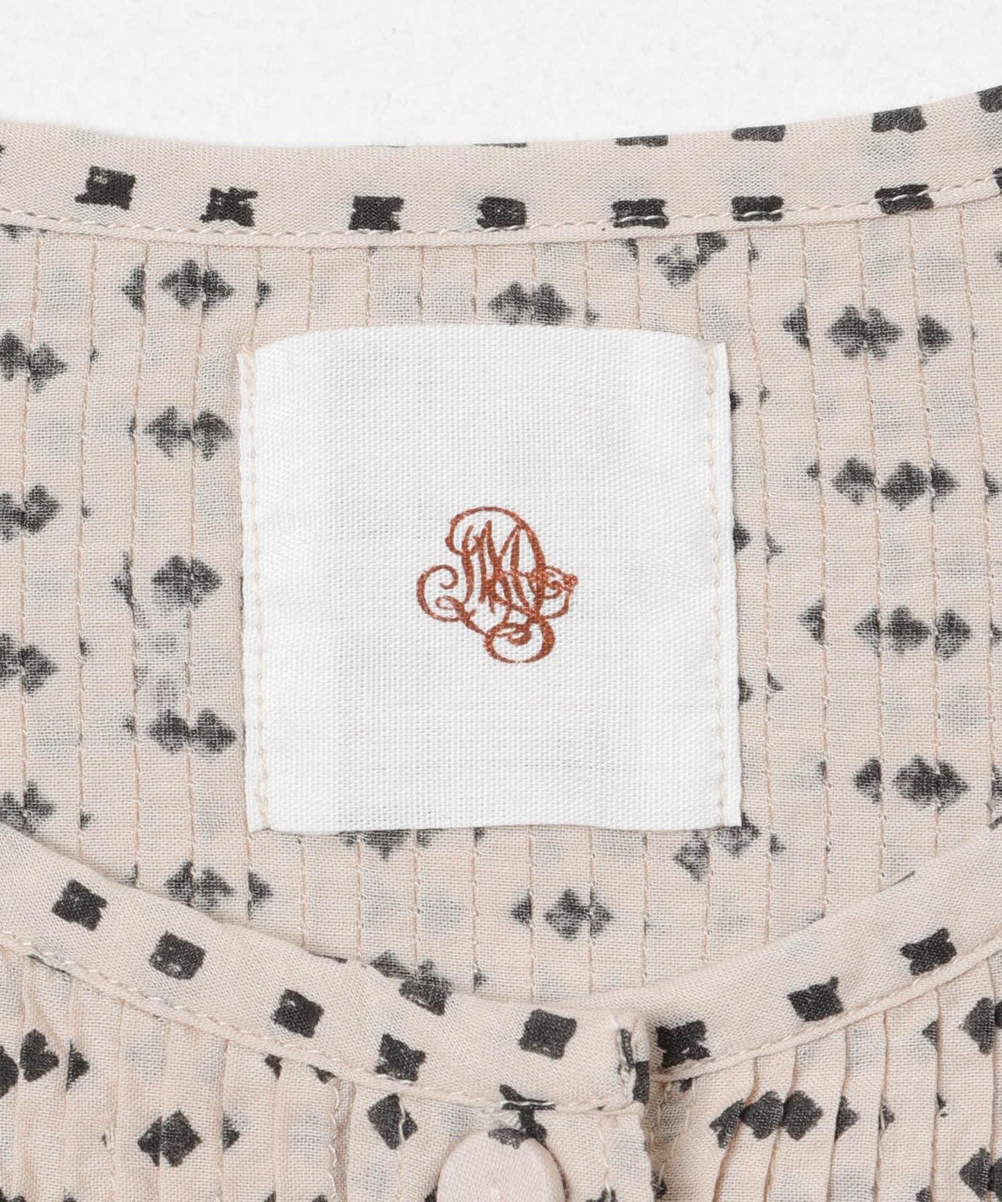 BLOCK PRINT 圓領襯衫