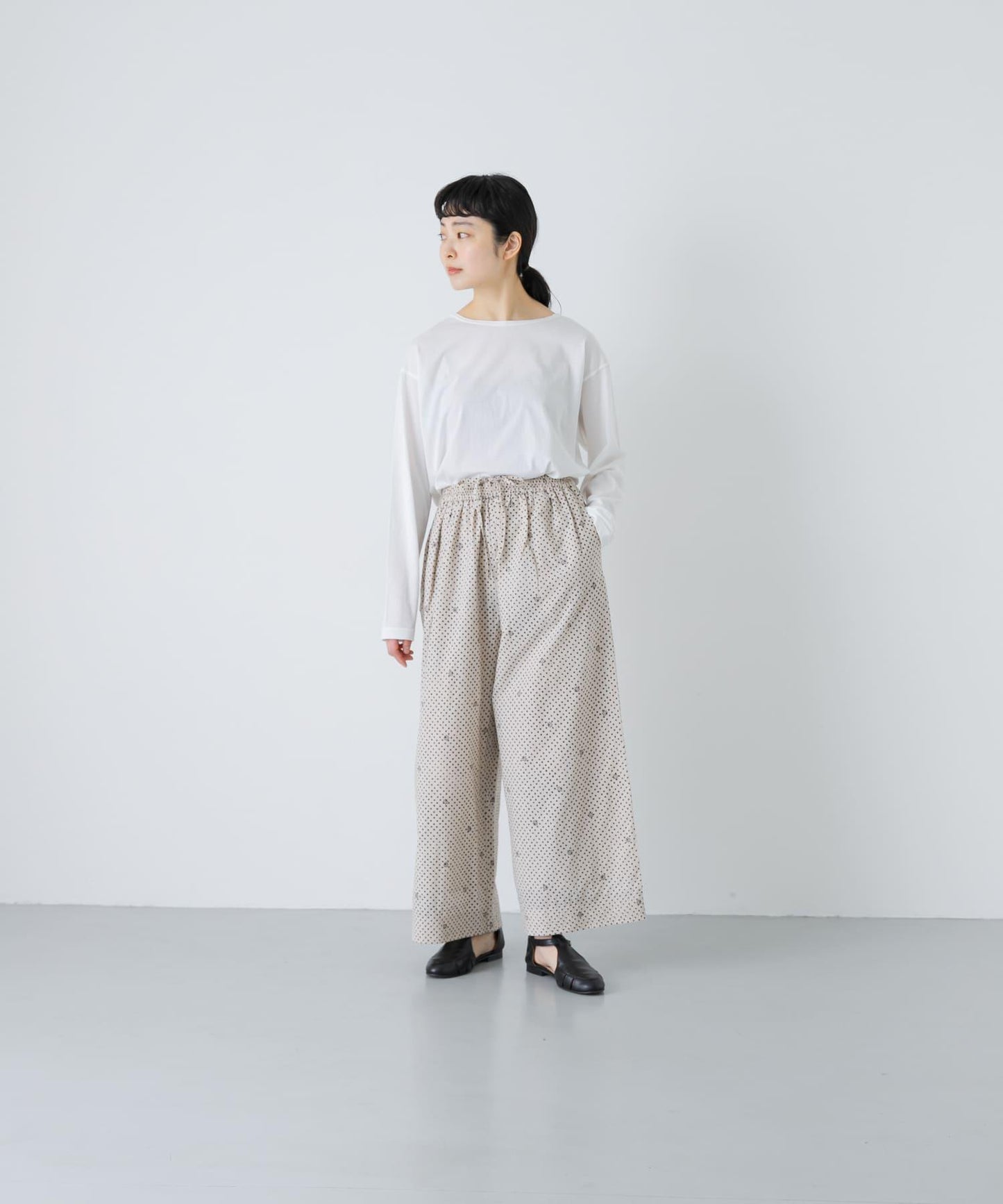 BLOCK PRINT 印花直筒 maison de soil EASY PANTS 休閒褲