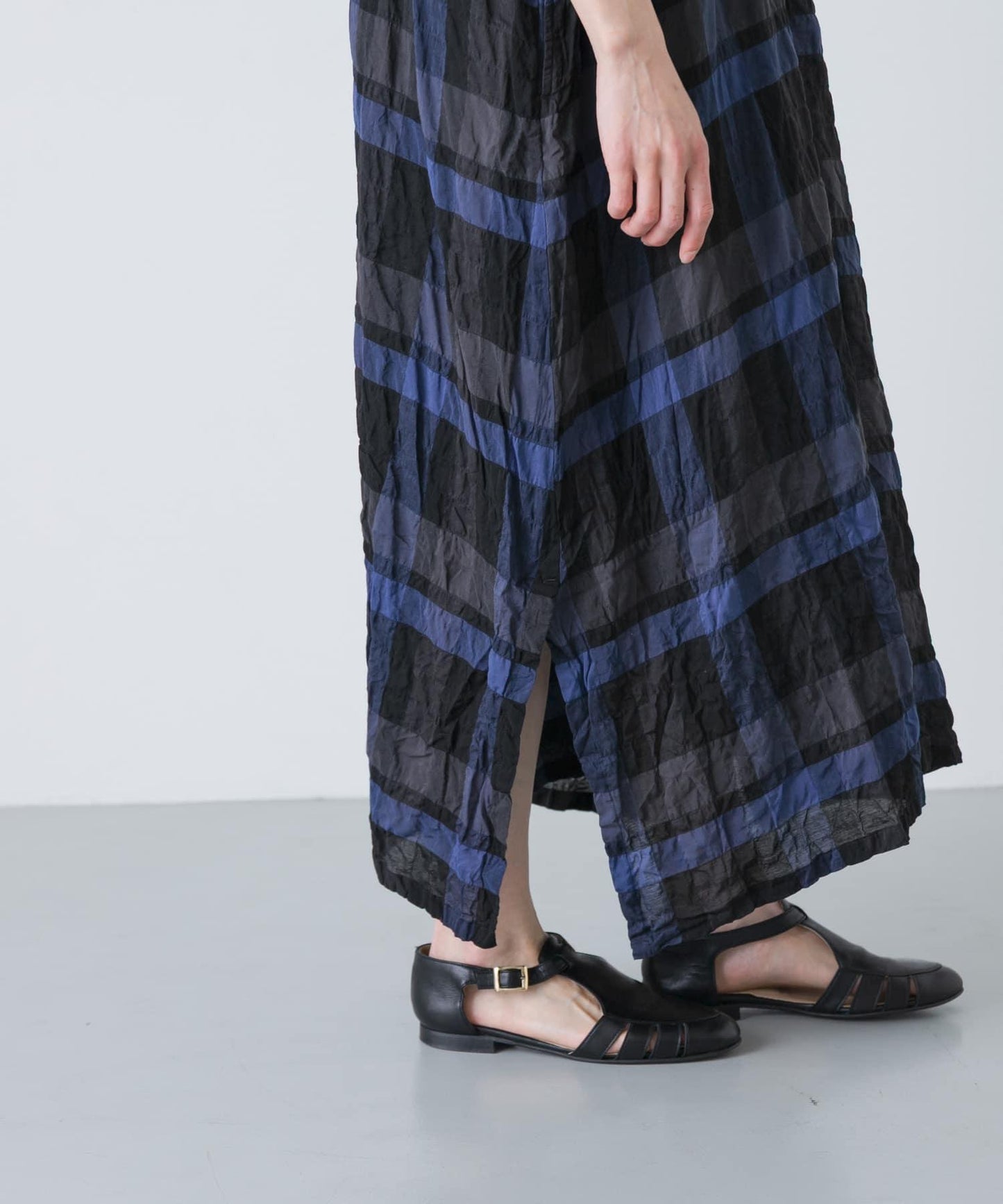 Vlas Blomme RAYON COTTON 抽褶連衣裙