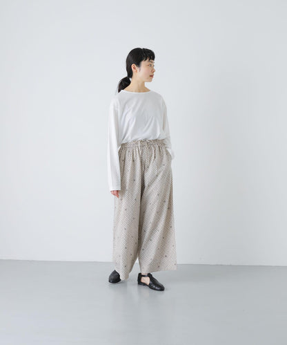 BLOCK PRINT 印花直筒 maison de soil EASY PANTS 休閒褲