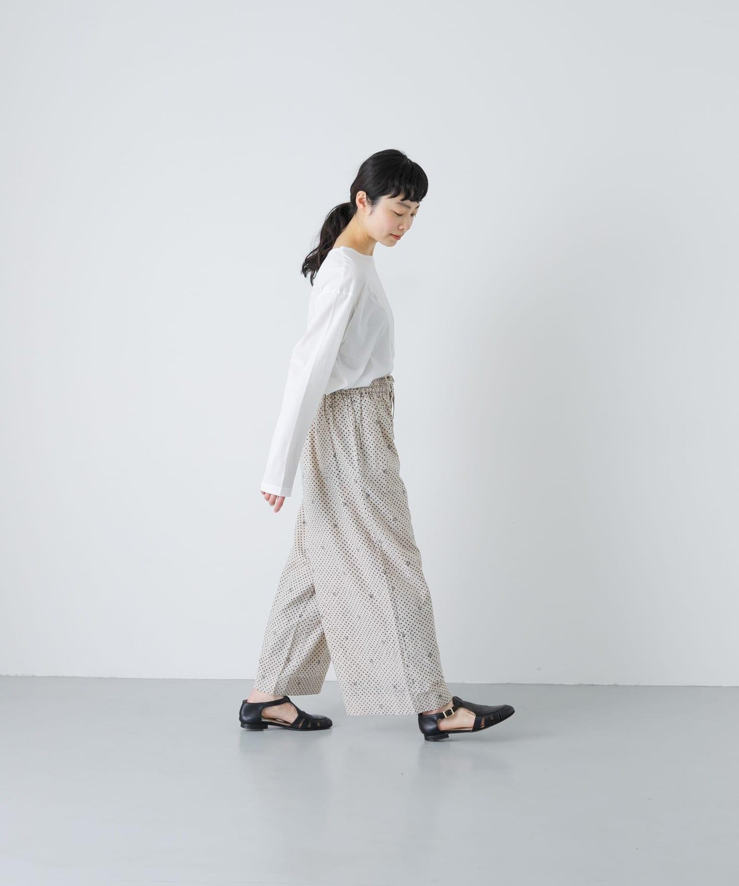 BLOCK PRINT 印花直筒 maison de soil EASY PANTS 休閒褲