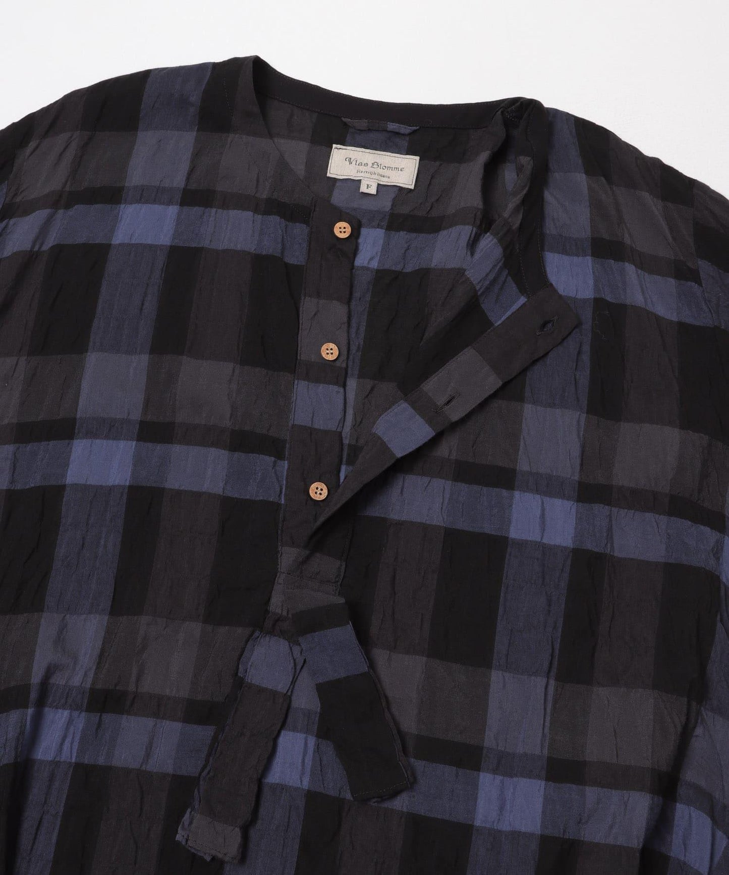 Vlas Blomme RAYON COTTON 抽褶連衣裙