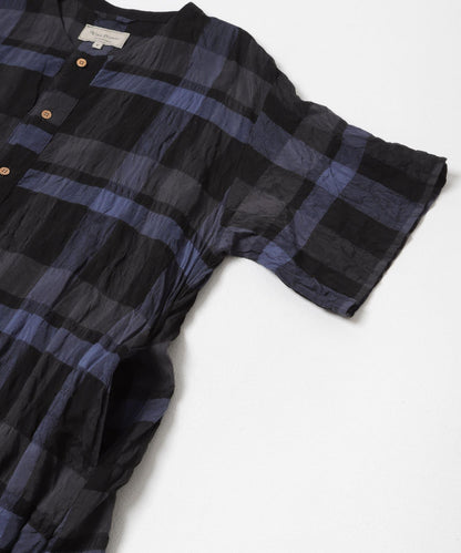 Vlas Blomme RAYON COTTON 抽褶連衣裙