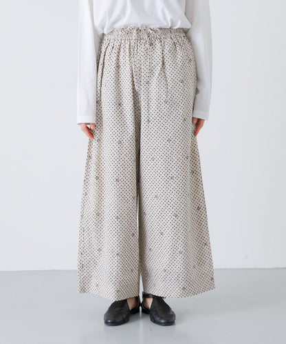 BLOCK PRINT 印花直筒 maison de soil EASY PANTS 休閒褲