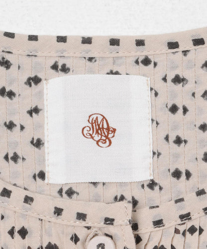 maison de soil BLOCK PRINT 圖案 襯衫連衣裙