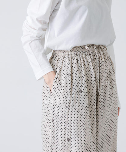 BLOCK PRINT 印花直筒 maison de soil EASY PANTS 休閒褲