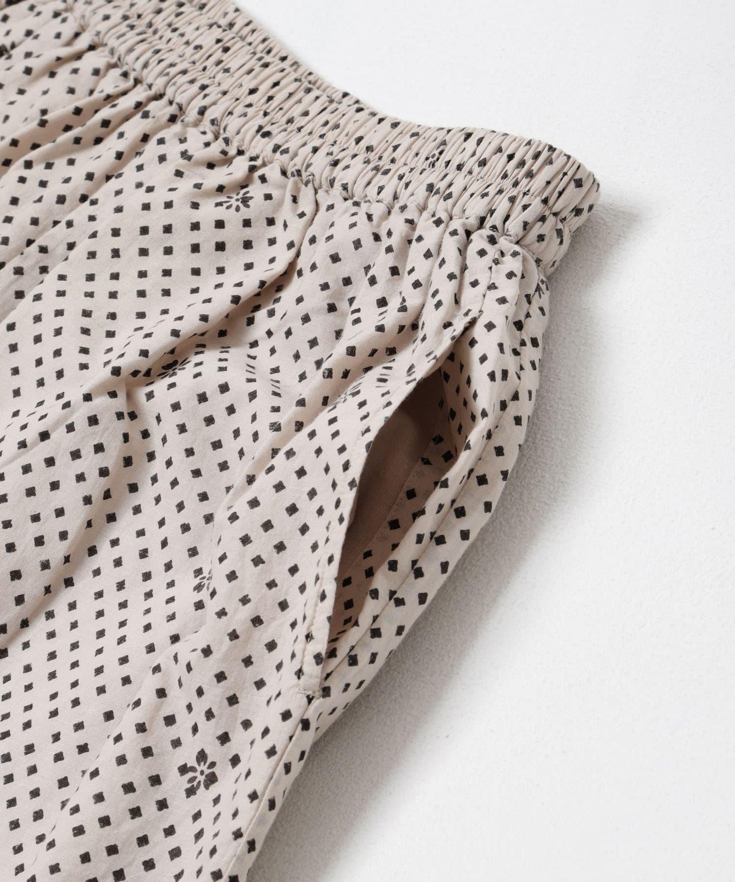 BLOCK PRINT 印花直筒 maison de soil EASY PANTS 休閒褲